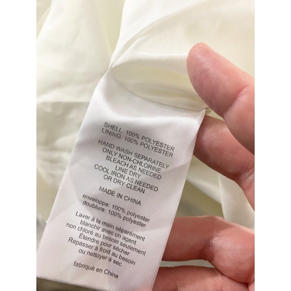 Vera Wang WHITE Women's Ivory Halter Neck Dress With Tulle Bow - 2 - Picture 13 of 15